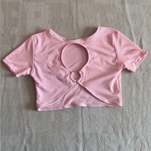 Pink festival crop top